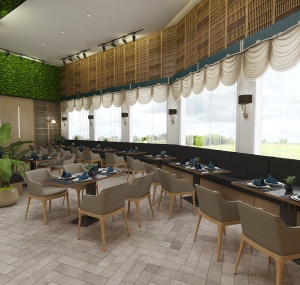 Buffet & Cafe interior design