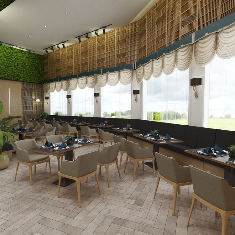 Buffet & Cafe interior design