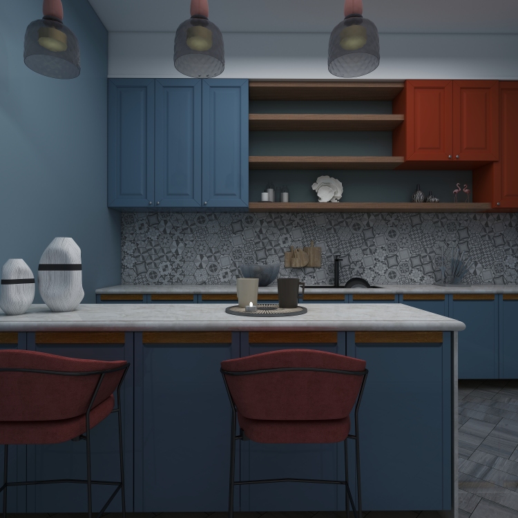 RED& BLUE theme design 