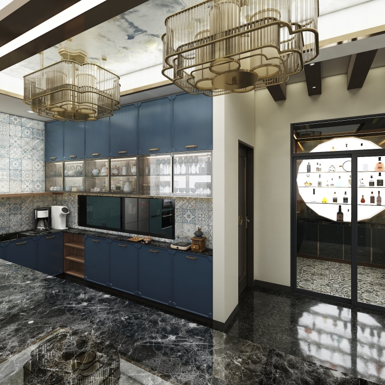 Oriental Style Wine Cellar l Dry Kitchen l Wet Kitchen