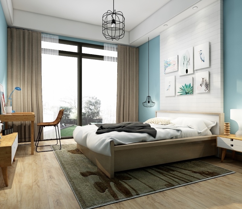 Industrial style bedroom