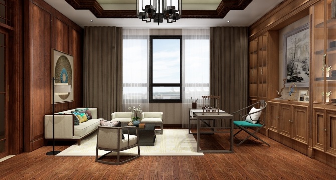 Chinese style study room
