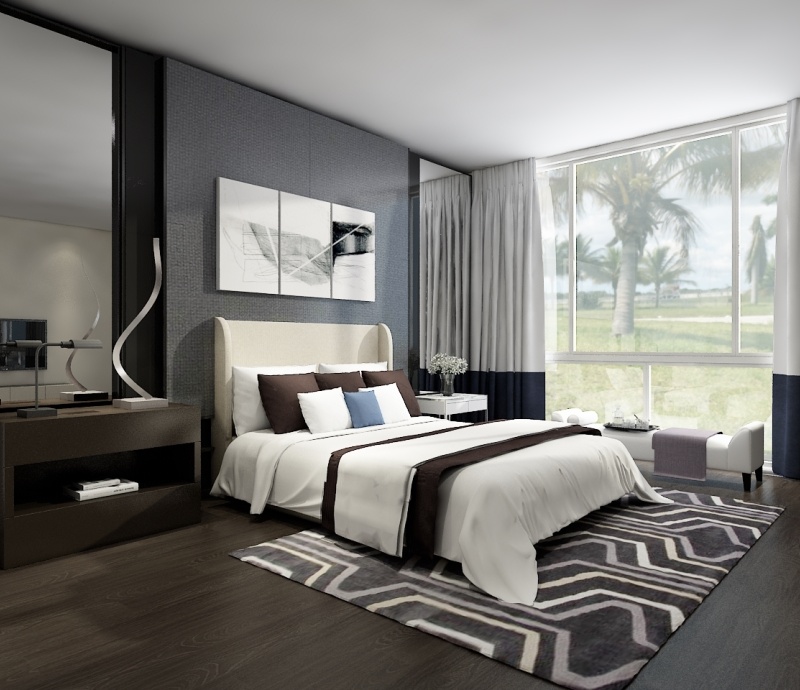 Modern master bedroom