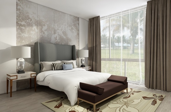 Modern master bedroom