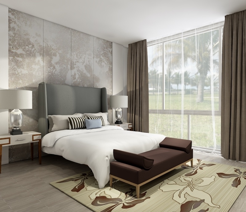 Modern master bedroom