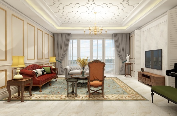 European style living room