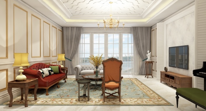 European style living room