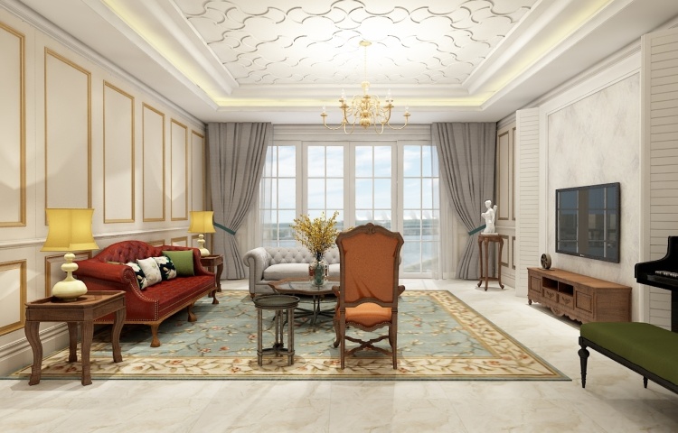 European style living room