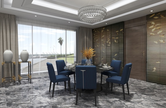 modern dining room