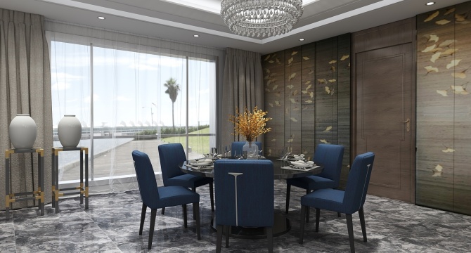 modern dining room