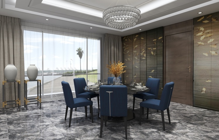 modern dining room
