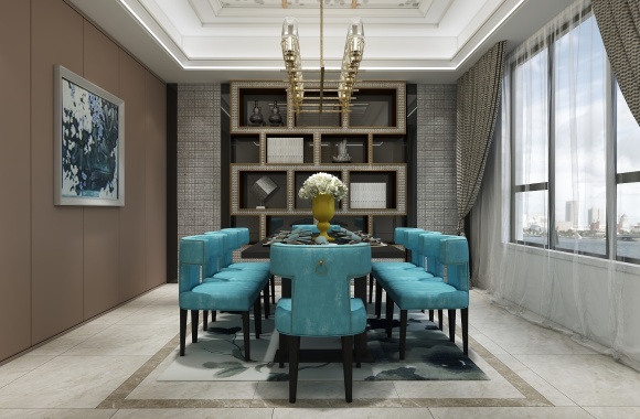modern dining room