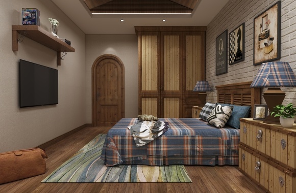 Pastoral bedroom