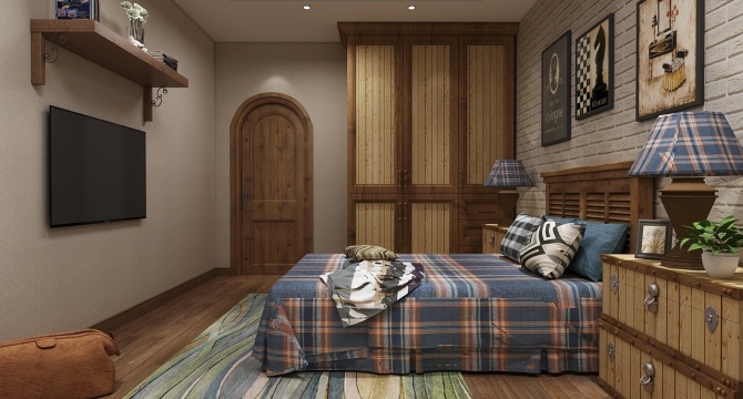Pastoral bedroom