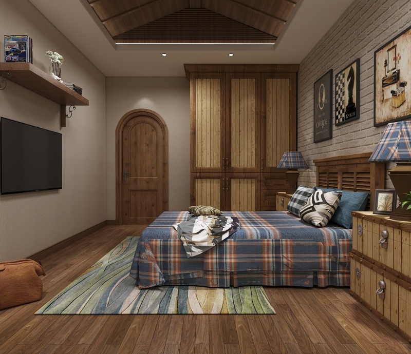 Pastoral bedroom
