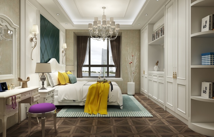 American style bedroom
