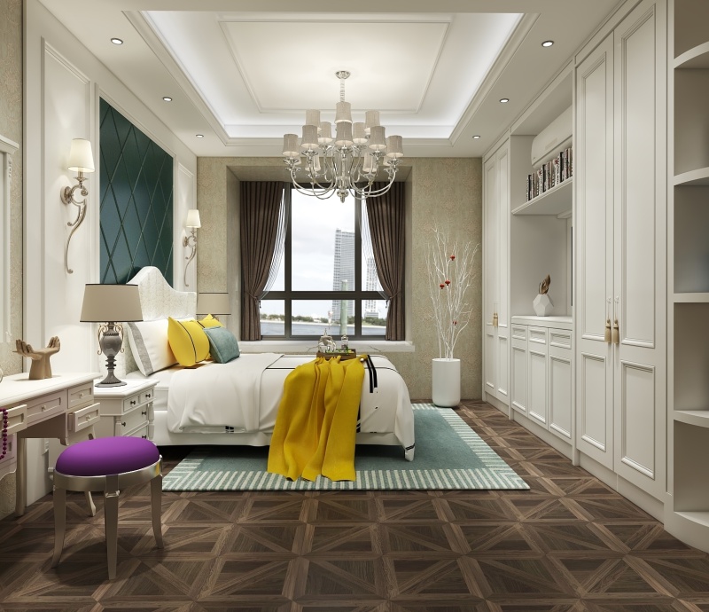 American style bedroom