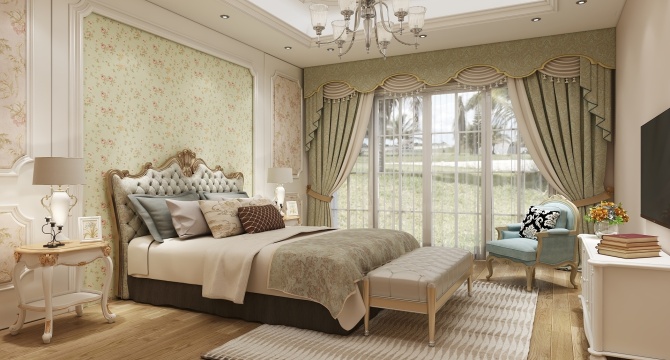 European style bedroom