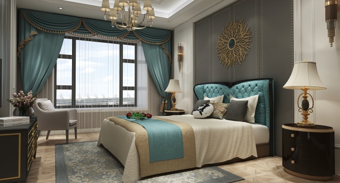 European style bedroom