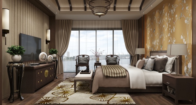 Chinese style bedroom