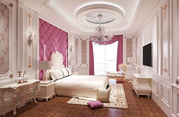 European style bedroom