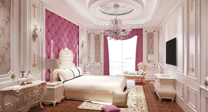 European style bedroom