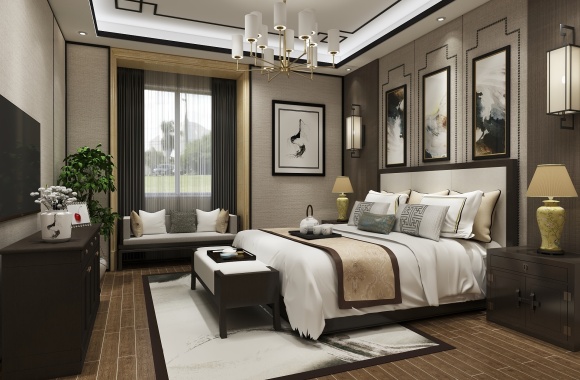 Chinese style bedroom