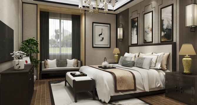 Chinese style bedroom