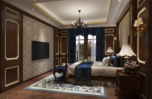 European style bedroom