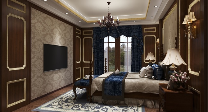 European style bedroom