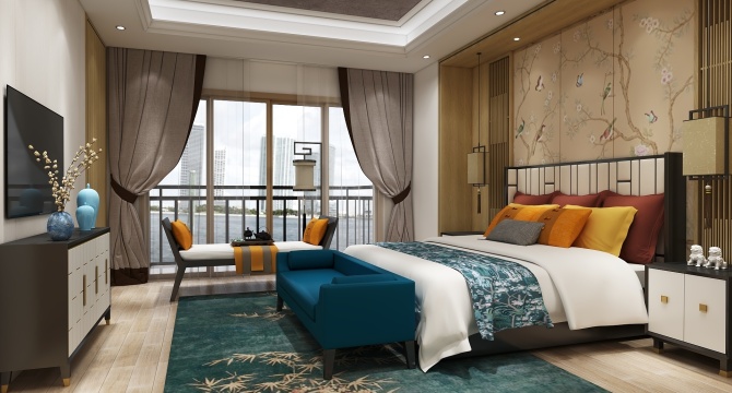 Chinese style bedroom