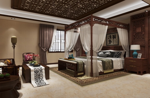 Chinese style bedroom