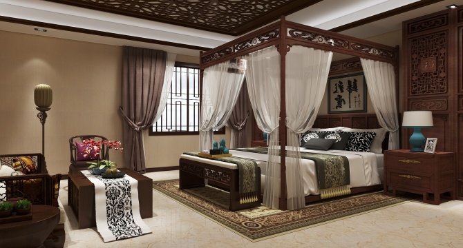 Chinese style bedroom