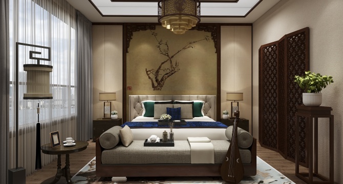 Chinese style bedroom