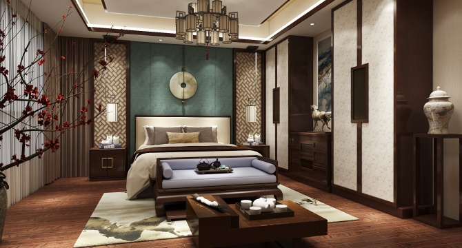 Chinese style bedroom