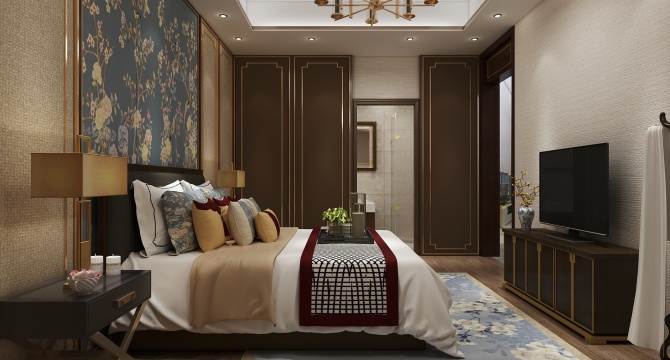 Chinese style bedroom
