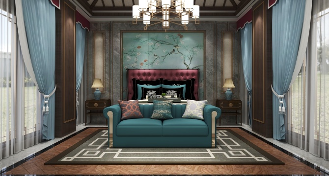 Chinese style bedroom