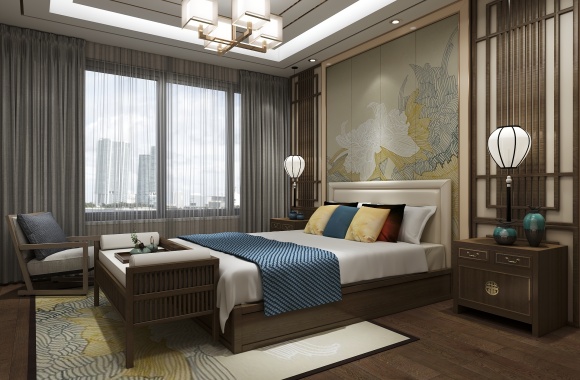 Chinese style bedroom