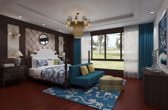 American style bedroom