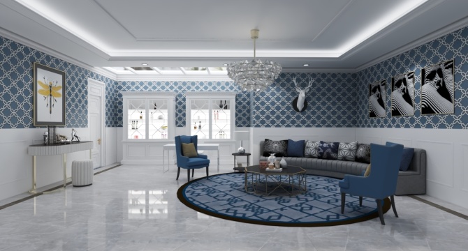 European style living room