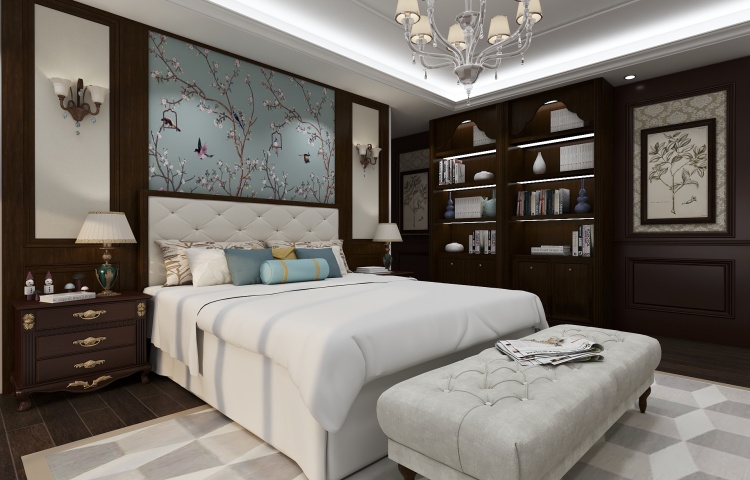 American style bedroom