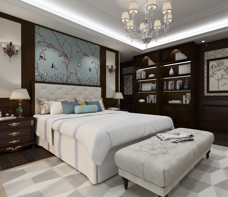 American style bedroom