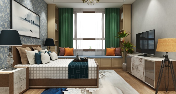 Chinese style bedroom
