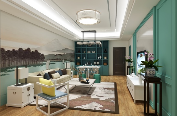 living and dining room