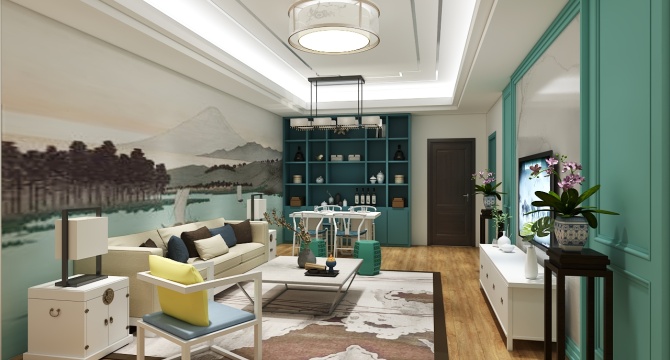 living and dining room
