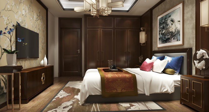 Chinese style bedroom