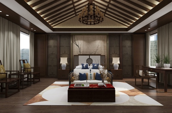 Chinese style bedroom
