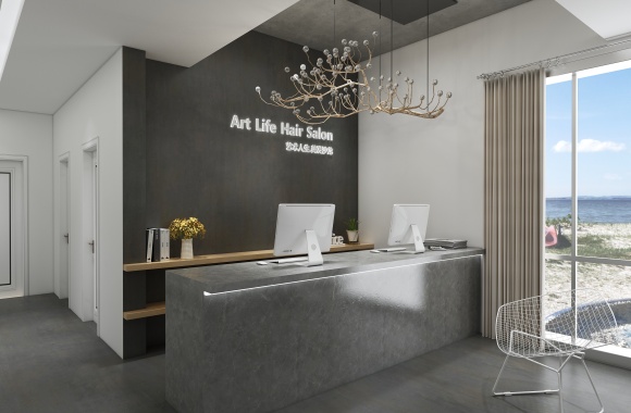 Industrial style living room