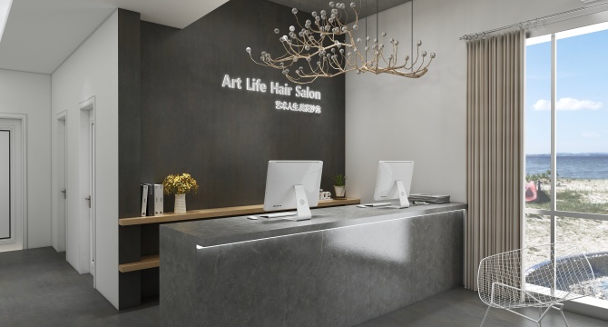 Industrial style living room