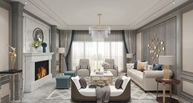 American living room